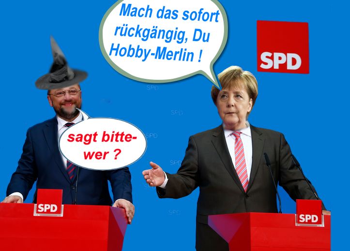Satire Merkel - Schulz